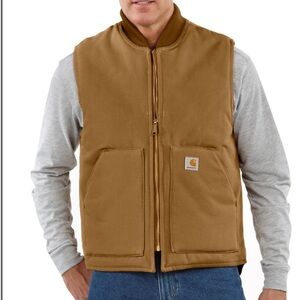 Carhartt Men's Work Vest V01-BRN size Medium Regular fit NWOT